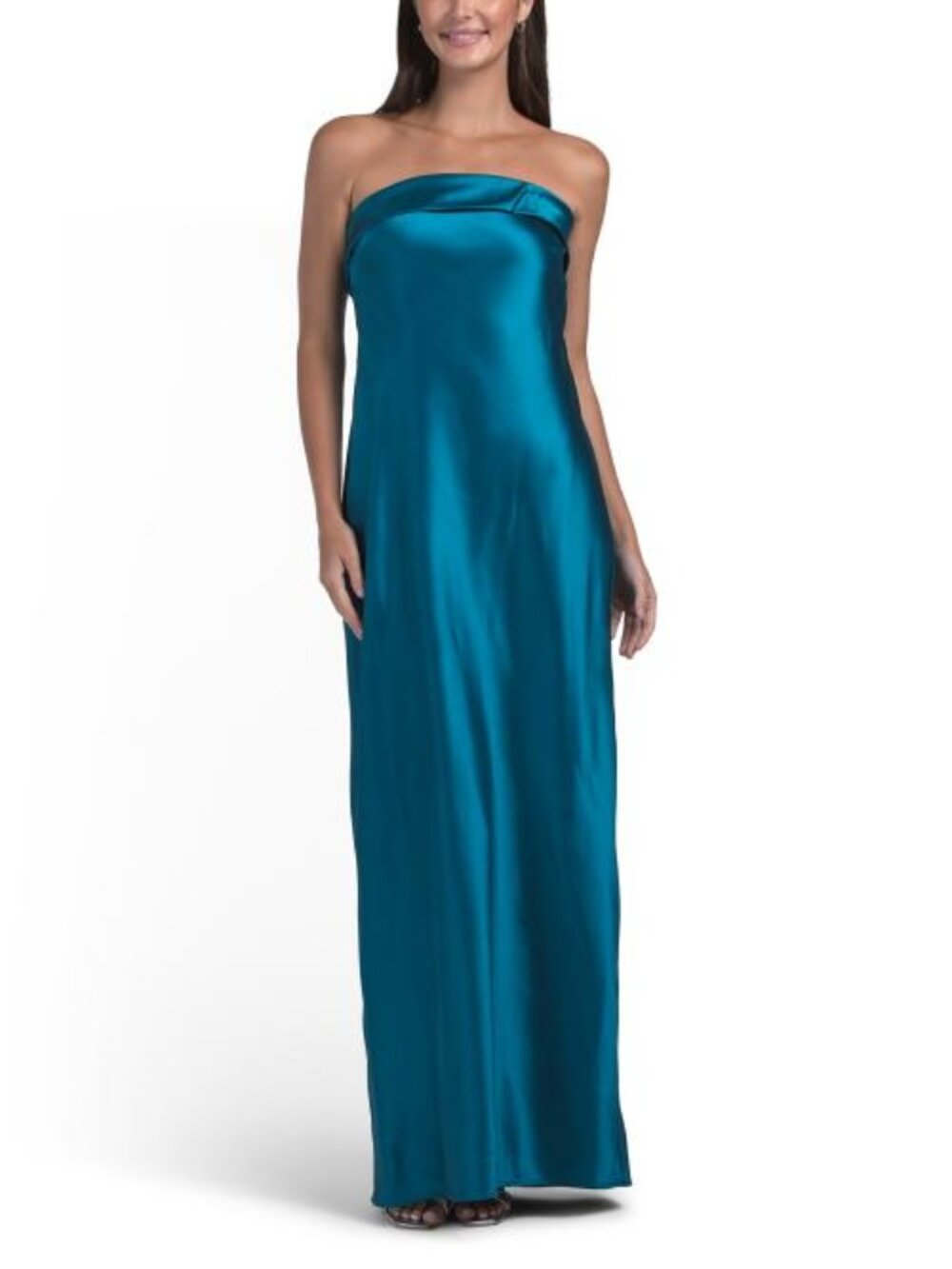 R&M RICHARDS Strapless Satin Dress